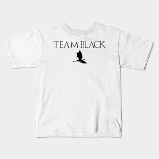 team black with dragon Kids T-Shirt